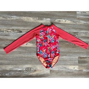 Girl’s long sleeve one piece swimsuit